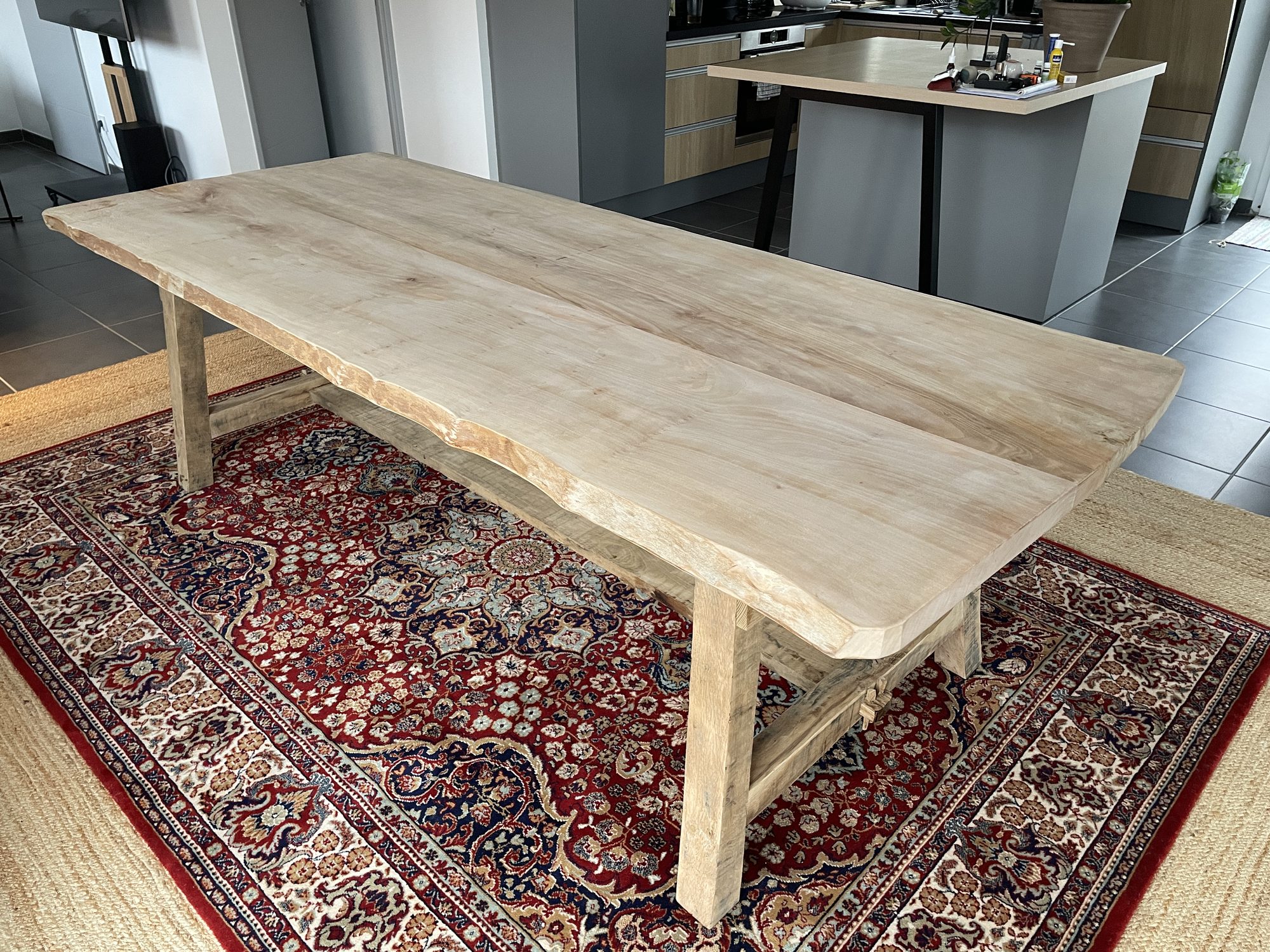 Live-edge plane tree (platane) table by B3KM EcoDesign